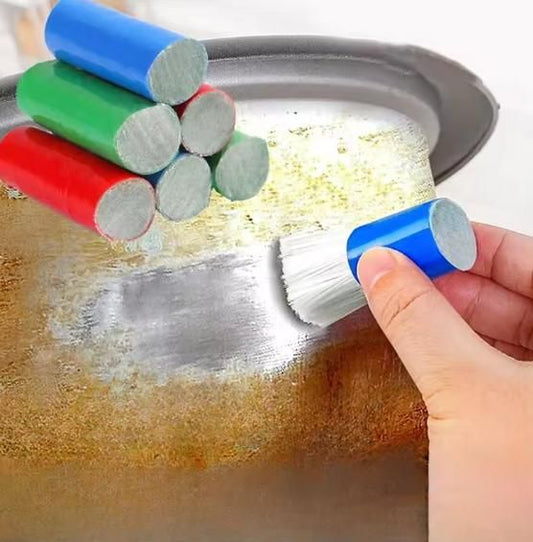 Magic Cleaning Stick Metal Rust Remover Pot Bottom Cleaner Scrubber Kitchen Tool (Pack of 4)